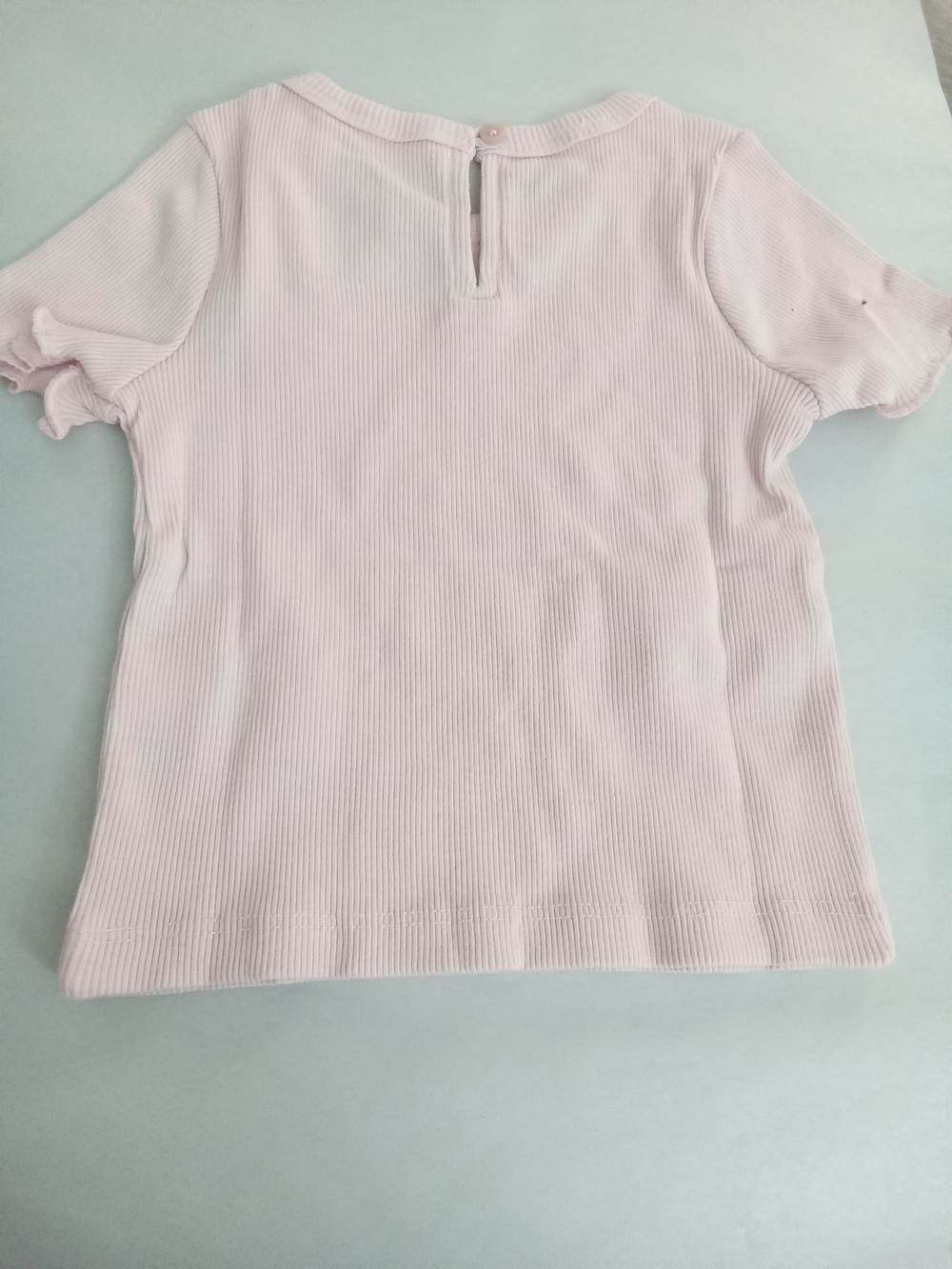 Baby Gap Baby Girls Pink Ribbed Ruffle Top & Flare Pants Set 6-12M NWT - Picture 5 of 12